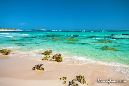 Azure waters of Ten Mile Lagoon, Esperance