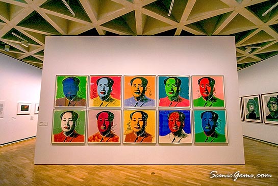 Series of screen prints by Andy Warhol - Mao Tse-Tung 1972. National Gallery of Australia, Canberra